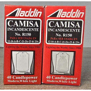 Two (2) Brand New in Box Aladdin Lamp‎ Lox-On Mantles, Part Number R150